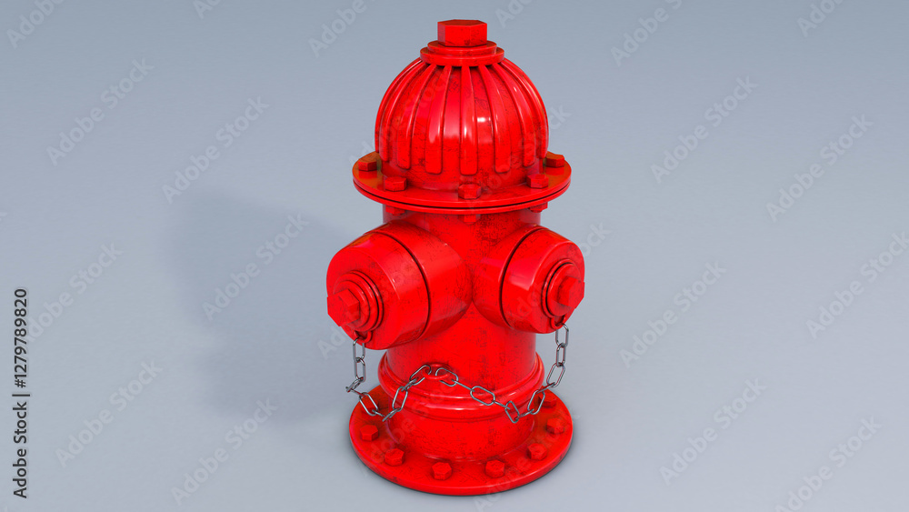 Fototapeta premium red fire hydrant