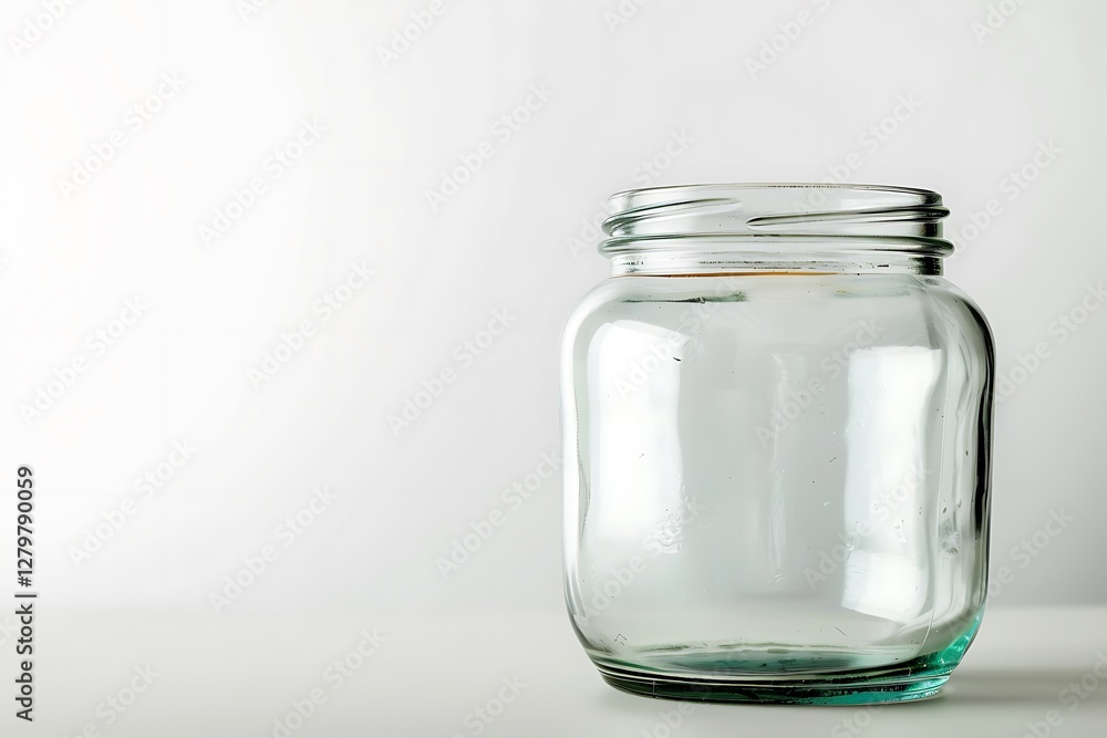 Glass jar isolated on white background Glass jar isolated on white background