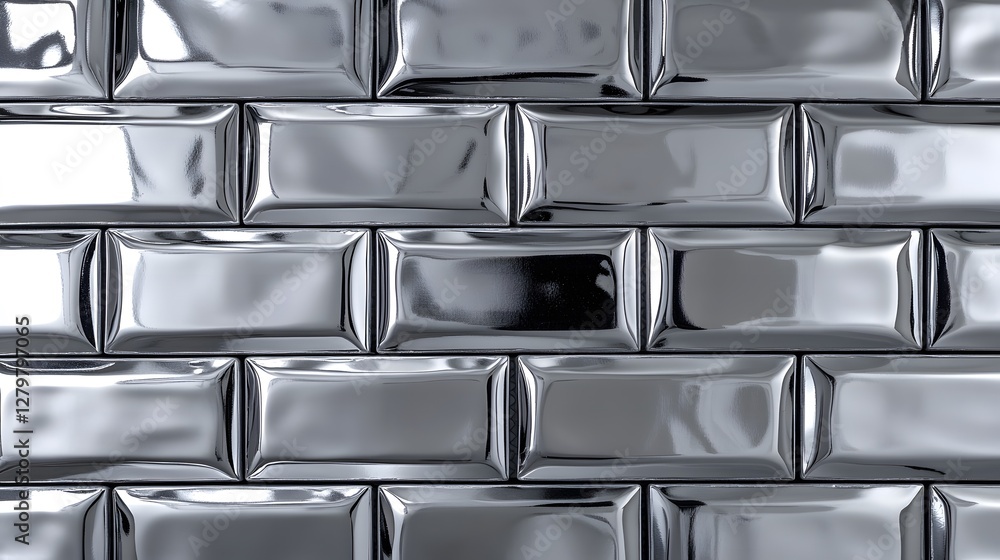 High-Gloss Dark Gray Rectangular Tile Wall High-Gloss Dark Gray Rectangular Tile Wall