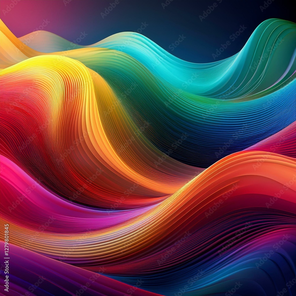 Hintergrund bunte Wellen Hintergrund bunte Wellen