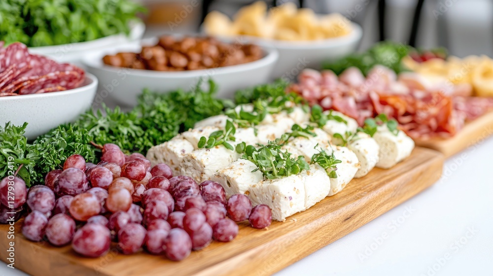 Delicious food platter, buffet table, party, event, catering Delicious food platter, buffet table, party, event, catering
