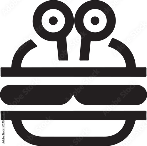Εκτύπωση καμβά krabby patty illustration
