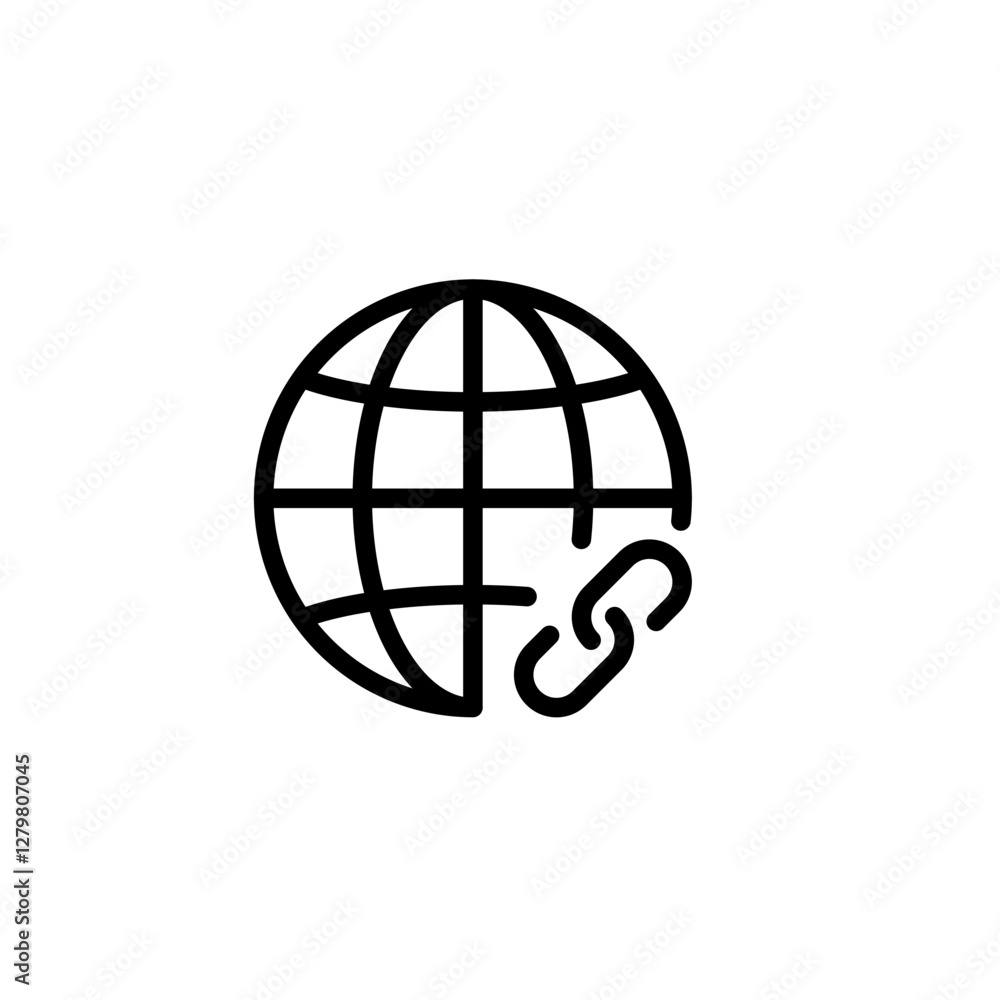 Global Internet Connection Icon – Web Access and Network Symbol Global Internet Connection Icon – Web Access and Network Symbol