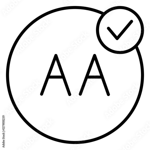 General capital letter format input symbols