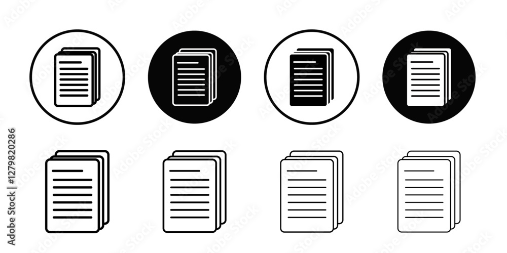File icon Thin line flat illustration File icon Thin line flat illustration