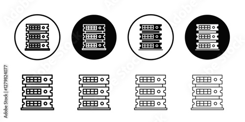 Television icon Thin line flat illustration