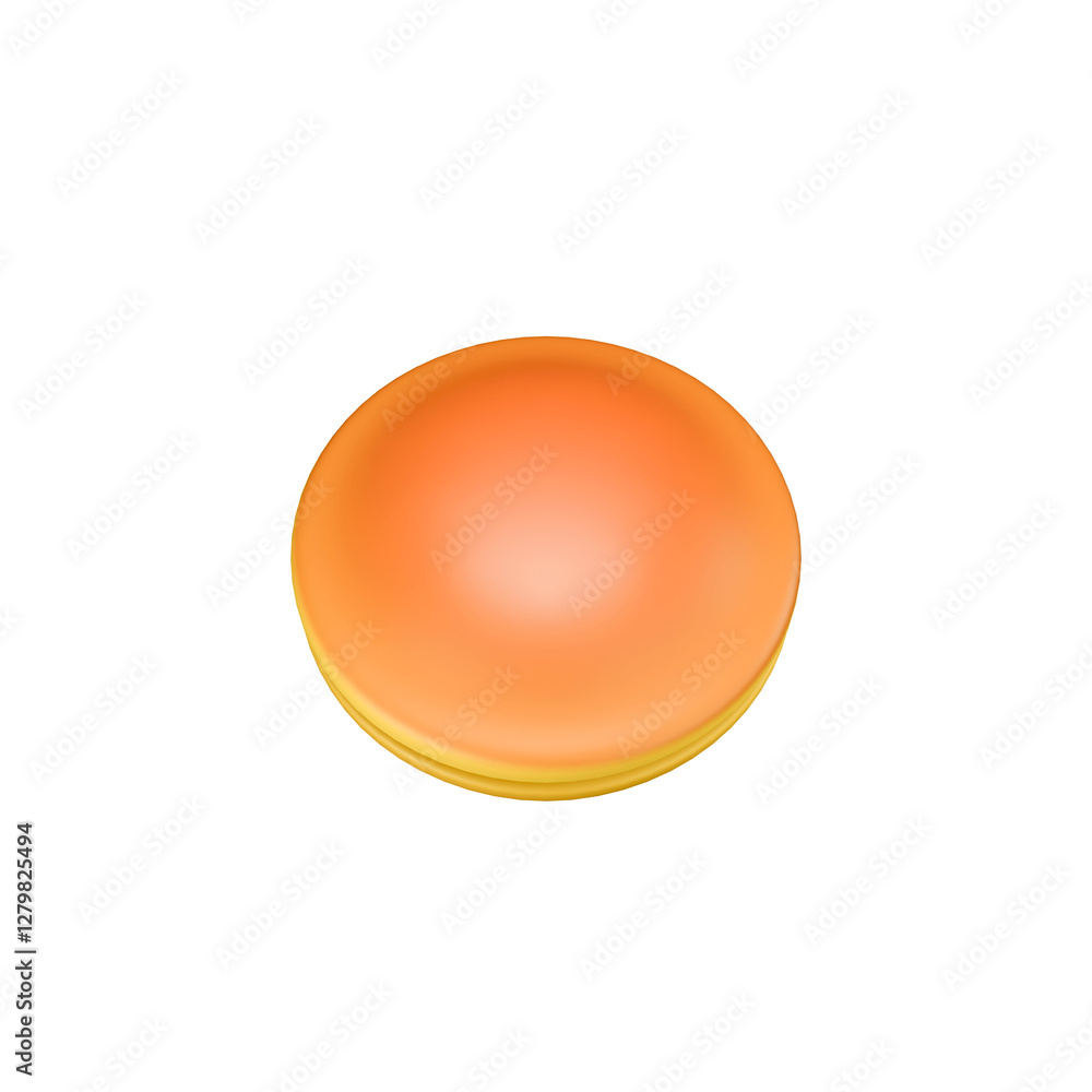 3d rendering icon illustration golden brown dorayaki with angle 1 3d rendering icon illustration golden brown dorayaki with angle 1