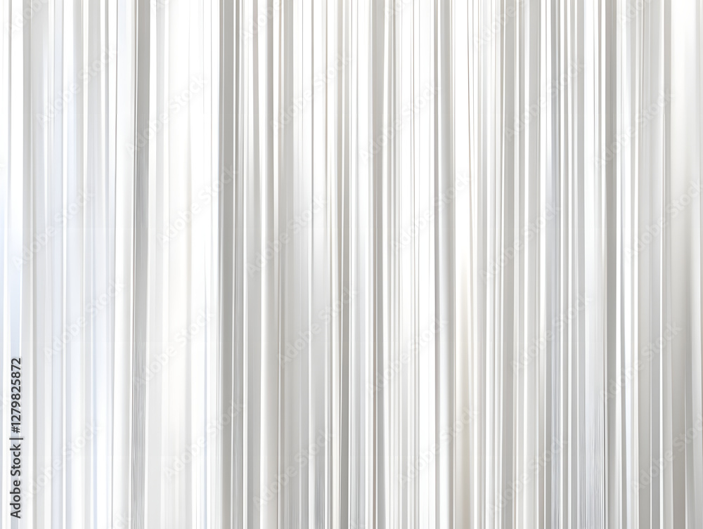 Fototapeta premium Sheer White Curtains with Light Variations