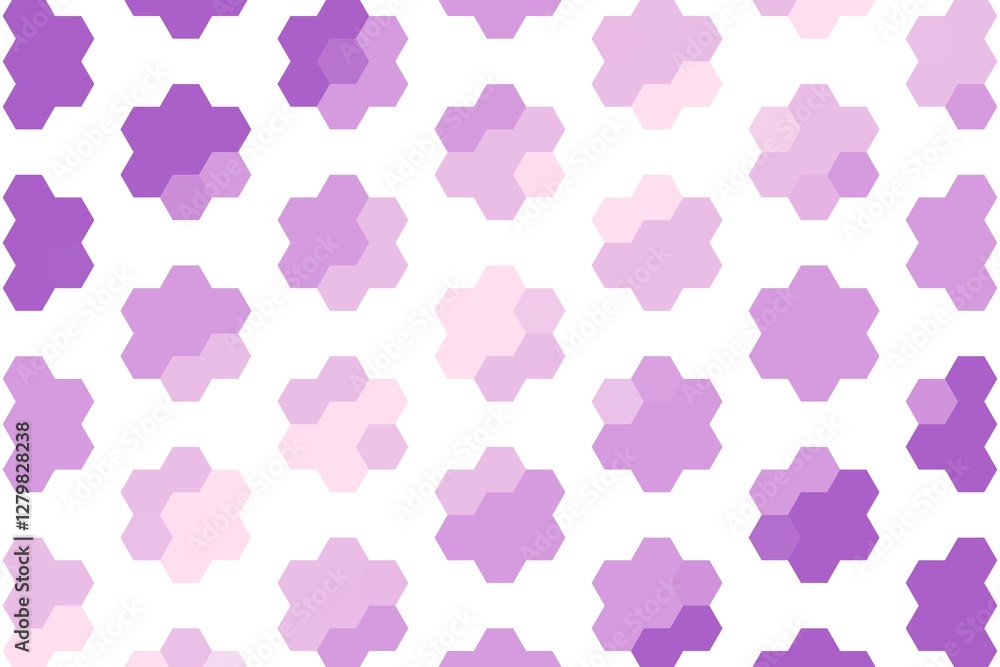Purple pink hexagonal flower pattern with intricate floral geometry and seamless repetition. Modern artistic concept Purple pink hexagonal flower pattern with intricate floral geometry and seamless repetition. Modern artistic concept