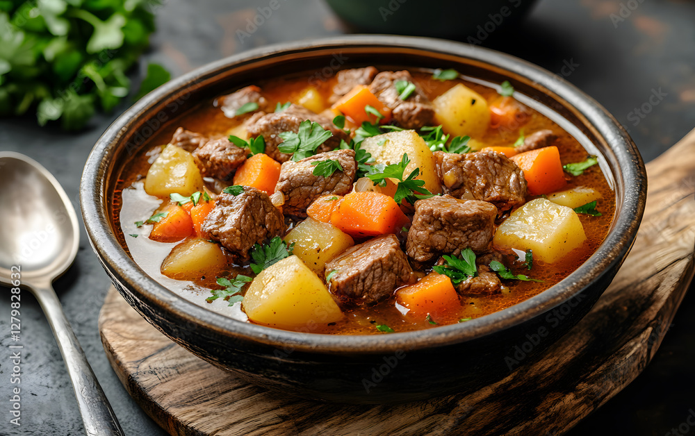 beef stew with vegetables and herbs beef stew with vegetables and herbs