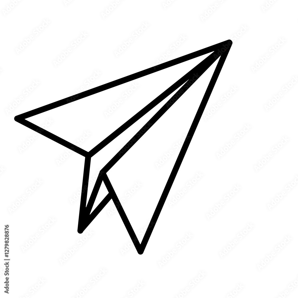Paperplane icon vector on white background,paper plane design vector, paperplane icon vector for template,banner,web background Paperplane icon vector on white background,paper plane design vector, paperplane icon vector for template,banner,web background