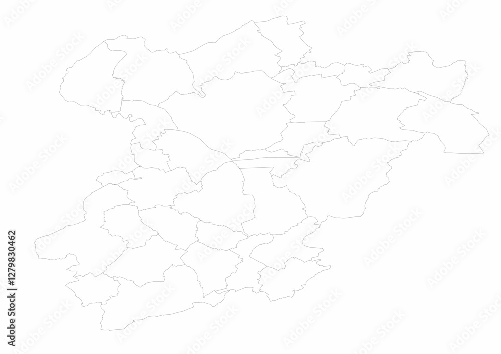 country vector map of the capellon canton, luxembourg country vector map of the capellon canton, luxembourg