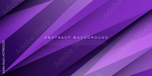 Abstract 3D background with dark purple color design. Overlap realistic triangle with shadow pattern. Eps10 vector