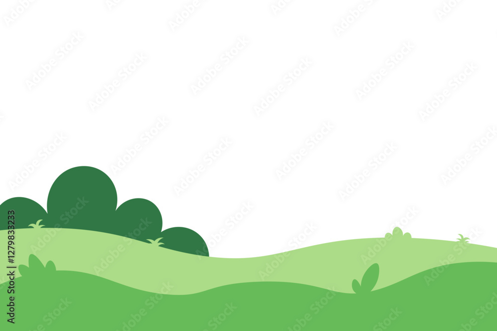 Obraz premium Green Landscape Element Hills