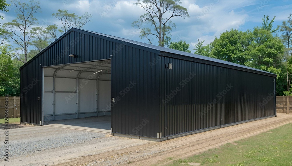 Black Modular Industrial Warehouse Tent Black Modular Industrial Warehouse Tent