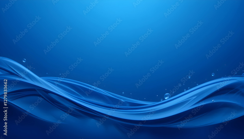 Fototapeta premium abstract blue wave background