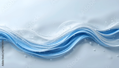 Wallpaper Mural abstract blue waves Torontodigital.ca