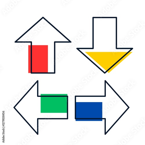 arrow icons set