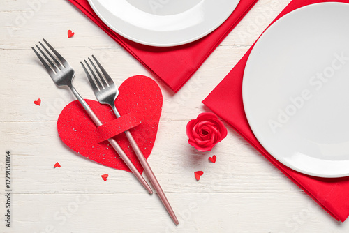 Romantic valentine's day di...
