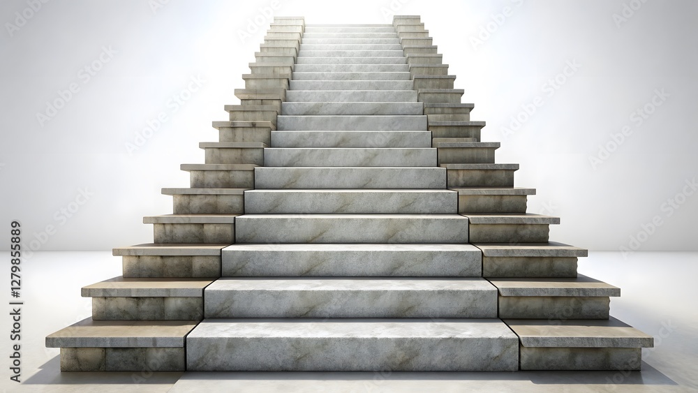 Fototapeta premium Marble Staircase Ascending to Light