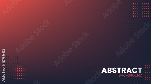 Abstract Vector Background with Geometric Shapes in Warm Colors