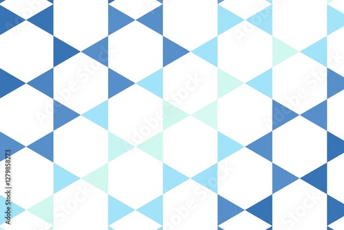 Blue mint abstract diamond grid with triangular geometric pattern and seamless structured symmetry. Modern polygonal tessellation concept