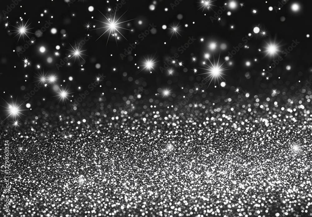 Shimmering Glittery Background with Sparkling Silver and Black Elements for Elegant and Festive Designs and Celebrations, Perfect for Various Creative Projects Shimmering Glittery Background with Sparkling Silver and Black Elements for Elegant and Festive Designs and Celebrations, Perfect for Various Creative Projects