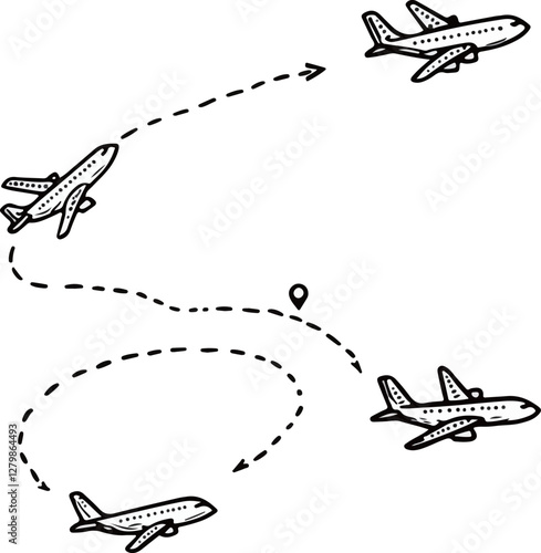 Airplane Flight Paths