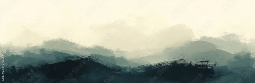 serene abstract landscape featuring soft, blended hues of blue and gray, evoking sense of calm and tranquility. gentle brush strokes create dreamy atmosphere serene abstract landscape featuring soft, blended hues of blue and gray, evoking sense of calm and tranquility. gentle brush strokes create dreamy atmosphere