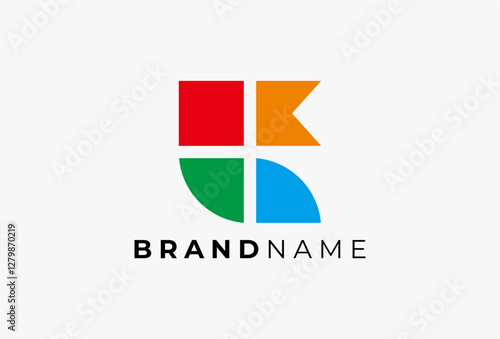 Free Download Square Ornament Logo Template. Abstract Colorful Geometric Pattern. Minimal Decorative element for luxury brand identity, wall decor, restaurants, shops, hotels, boutiques, jewelry, and cosmetics. - GFXLoad