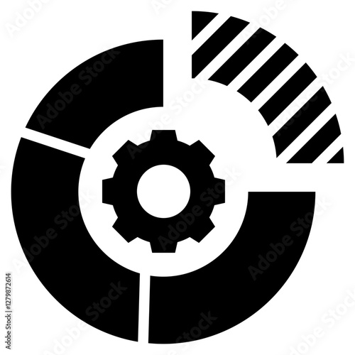 Segmentation Glyph Icon
