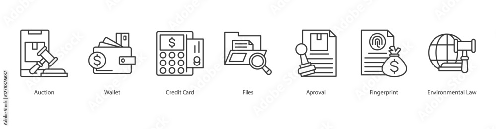 Risk Readiness Icon Sheet auction, wallet, credit card, files, aproval, fingerprint, environmental law Risk Readiness Icon Sheet auction, wallet, credit card, files, aproval, fingerprint, environmental law