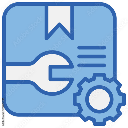 Custom Blue White Icon