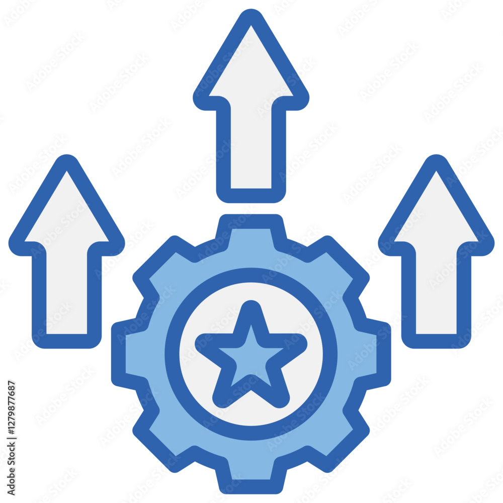 Expertise Development Blue White Icon Expertise Development Blue White Icon