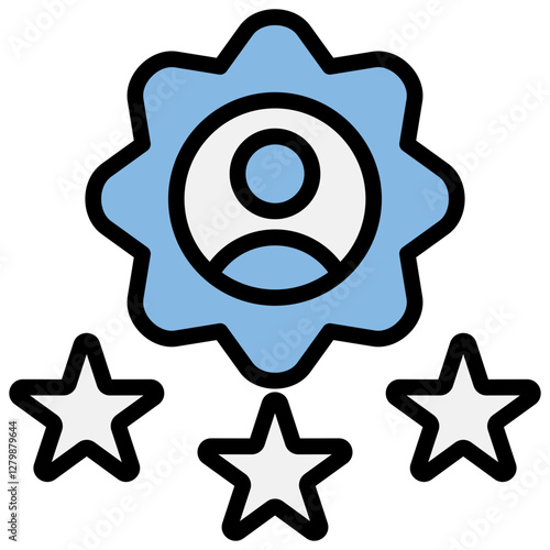 Expertise Blue Black Icon