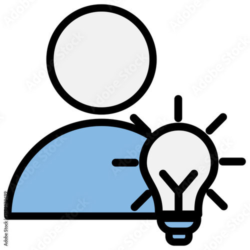 Competence Blue Black Icon
