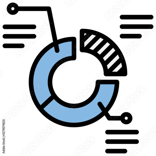 Sector Blue Black Icon