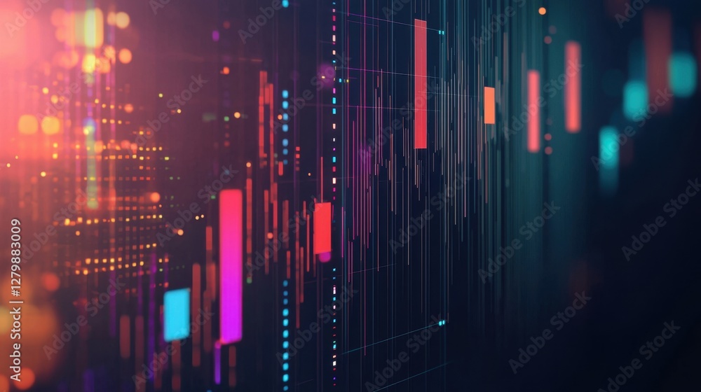 A failing revenue line illustrated on a sleek corporate banner with glowing cyber touches. A failing revenue line illustrated on a sleek corporate banner with glowing cyber touches.