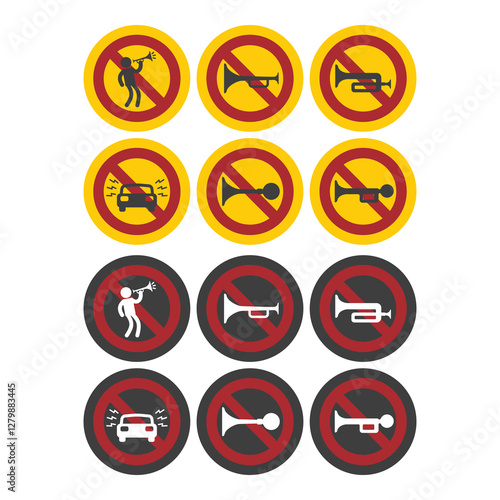 No honking allowed, flat logo