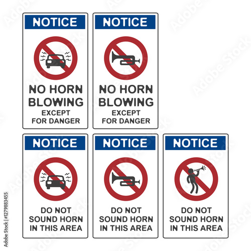 No honking allowed, flat logo