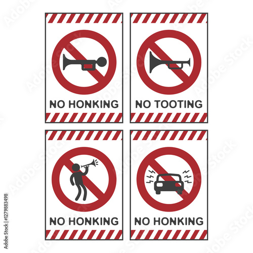 No honking allowed, flat logo
