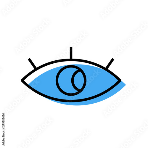 blue eye icon element