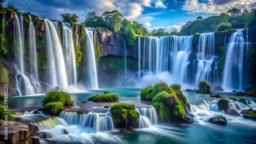 Majestic Waterfall Landscape