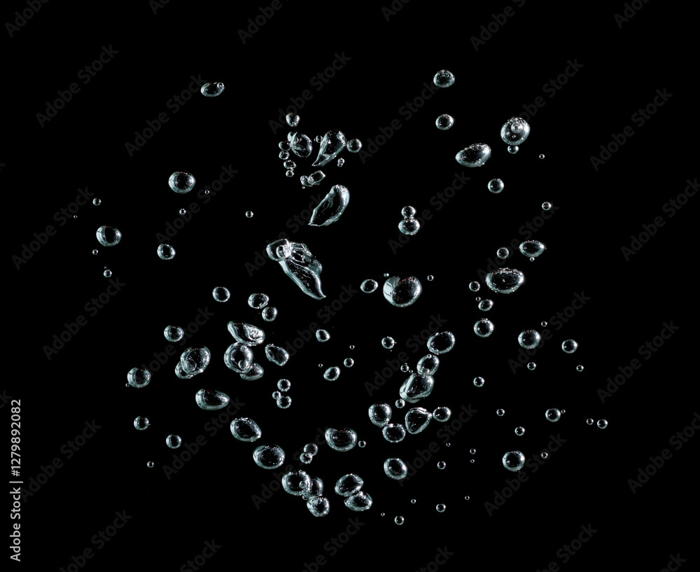white water bubble liquid abstract isolated black background. concept of designing oxygen air underwater, effect soda transparent. texture drop small undersea
white water bubble liquid abstract isolated black background. concept of designing oxygen air underwater, effect soda transparent. texture drop small undersea