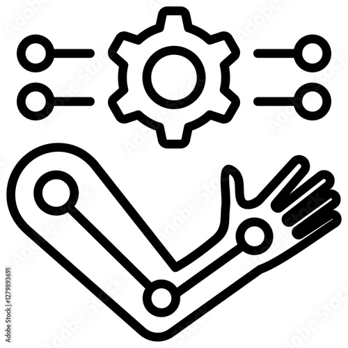 Biomechanical Outline Icon