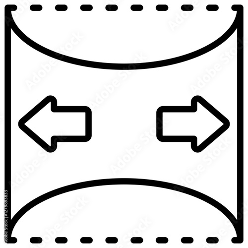 Deformation Outline Icon