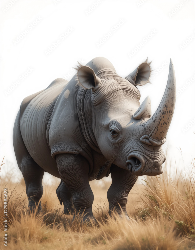 Fototapeta premium Majestic Guardian: Rhinoceros Collection,