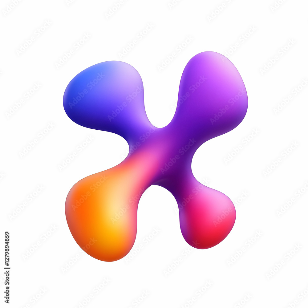 Obraz premium A icon in a 3D style