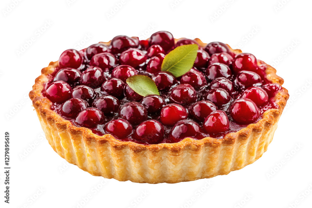 Cherry pie pastry isolated on transparent background Cherry pie pastry isolated on transparent background