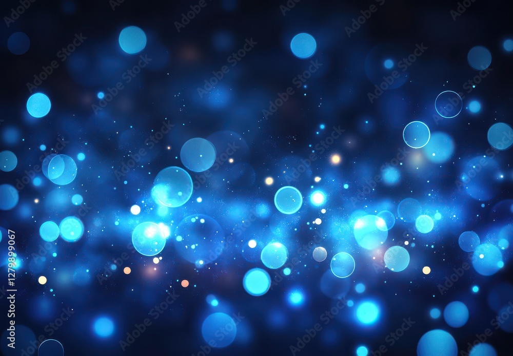 Blue Light Bokeh Background with Soft orbs and Sparkling Effects for Abstract Designs and Creative Projects Blue Light Bokeh Background with Soft orbs and Sparkling Effects for Abstract Designs and Creative Projects
